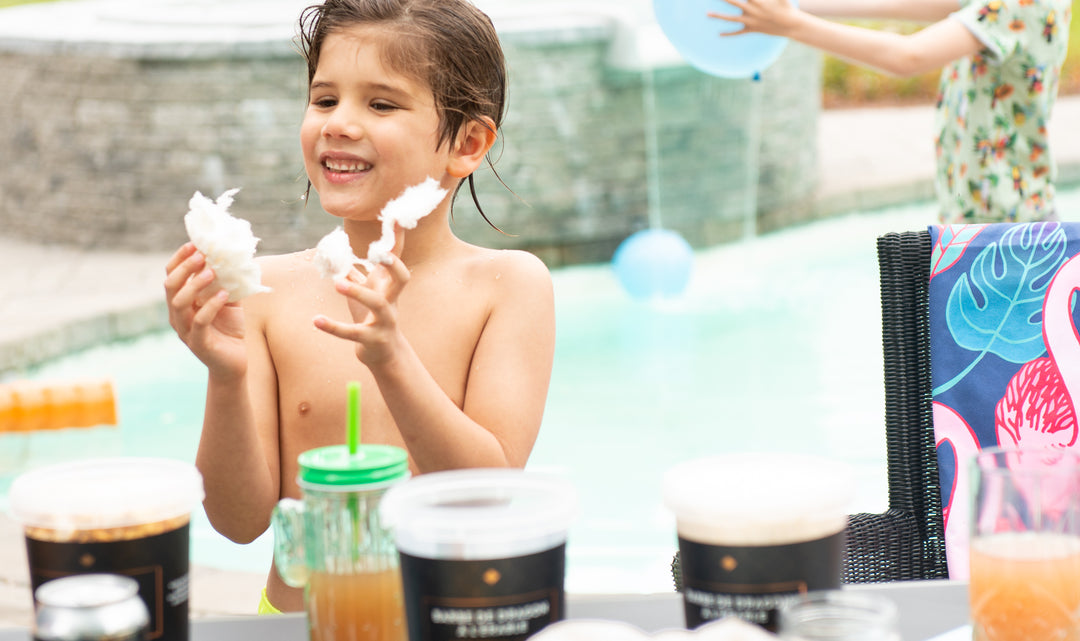 maple cotton candy kids party