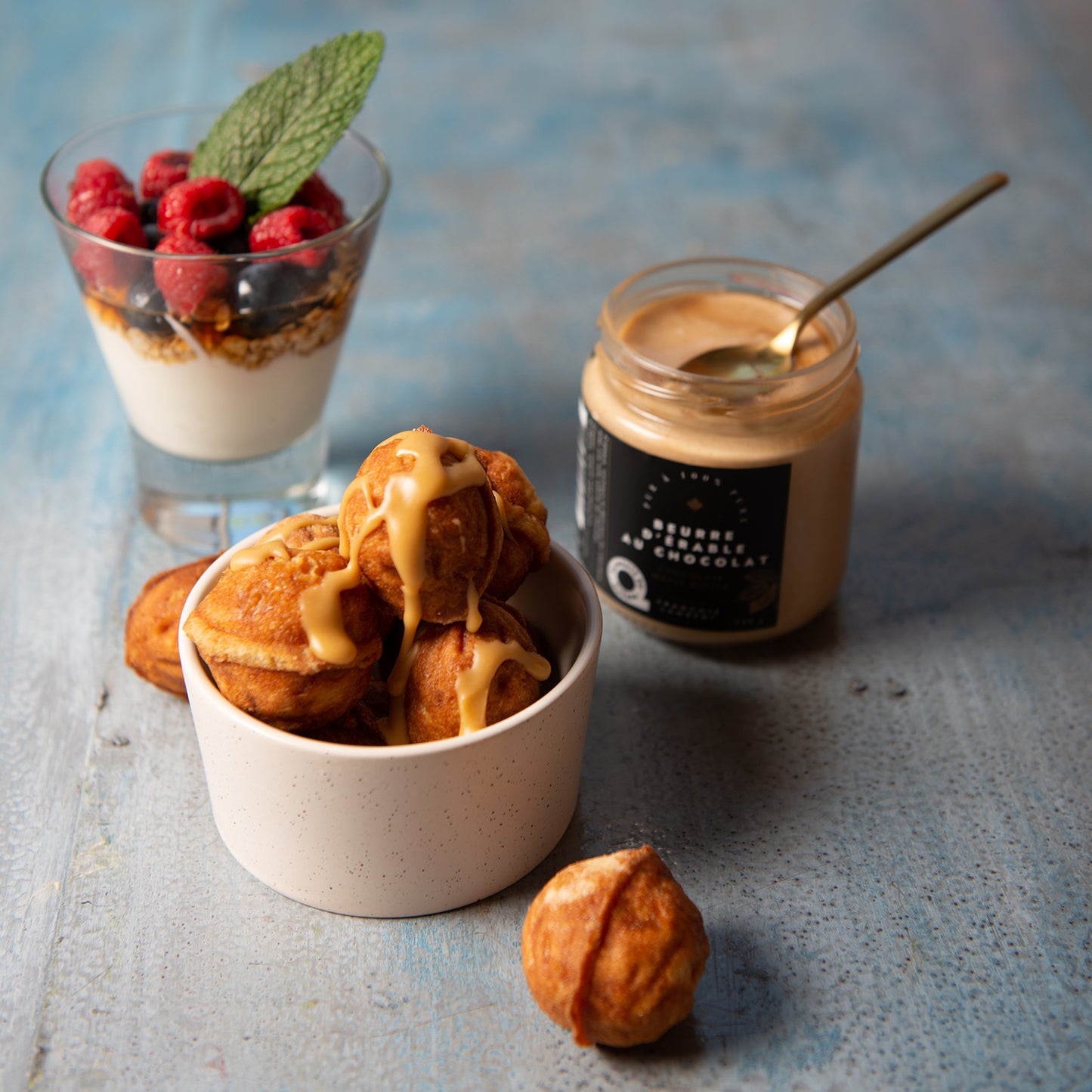 Maple waffle bites