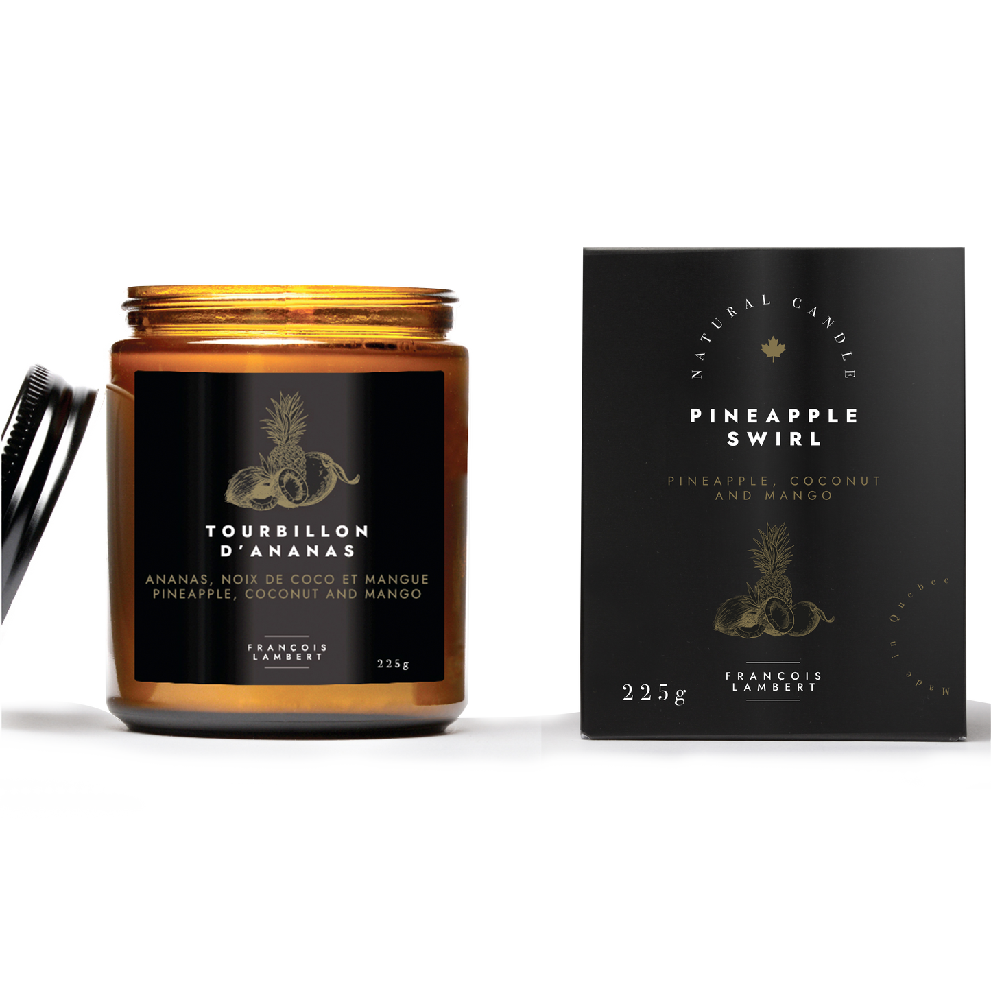 #23 Soy Candle - Pineapple Swirl (Pineapple, coconut & mango)