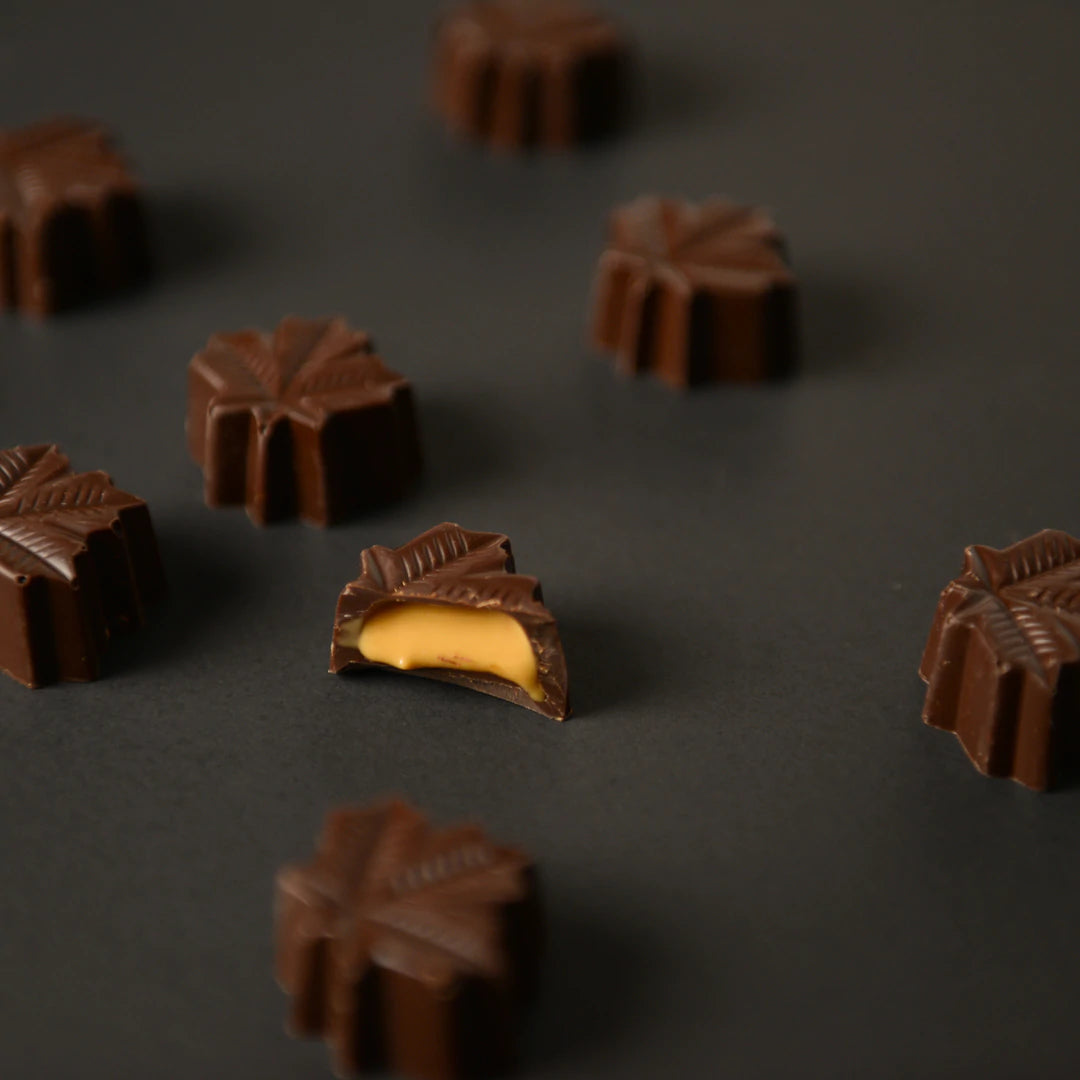 Decadent Chocolates Stuffed with Coffee Maple Butter
