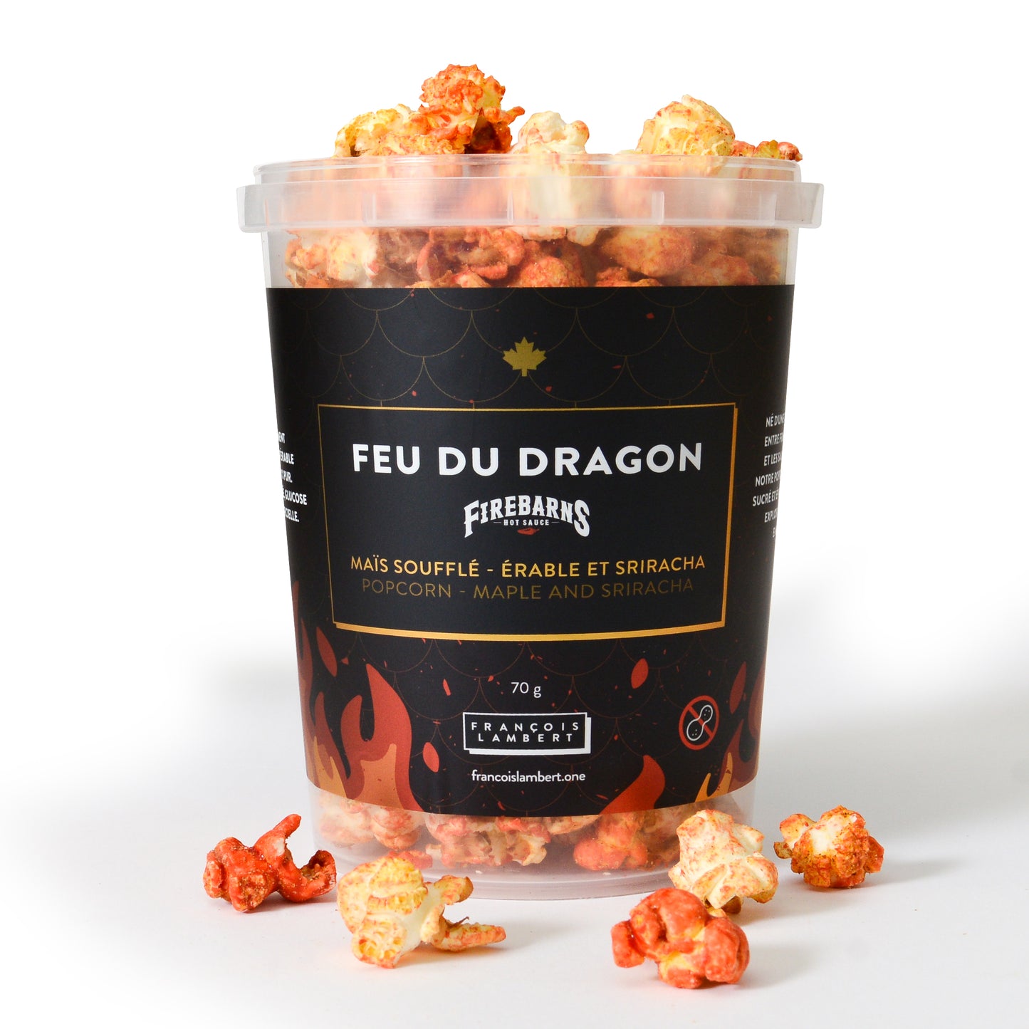 Maple Sriracha Spiced Popcorn