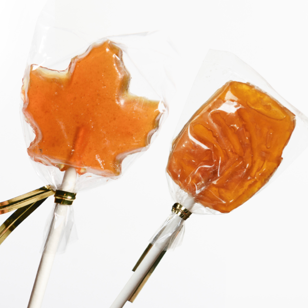 Maple lollipops