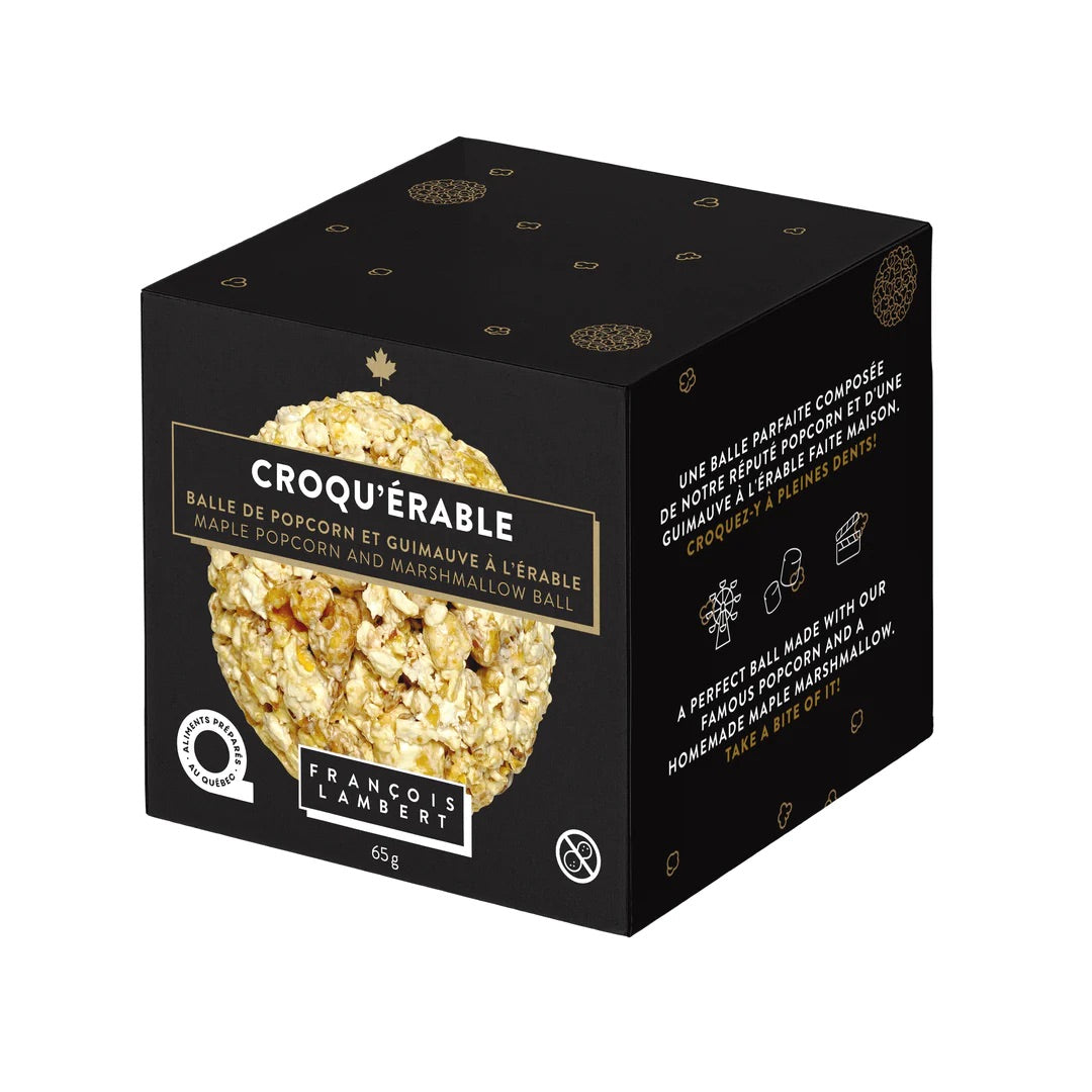 maple popcorn and marshmallow ball
