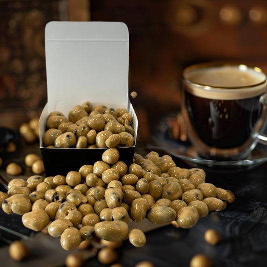 Golden Chocolate Coated Coffee Beans